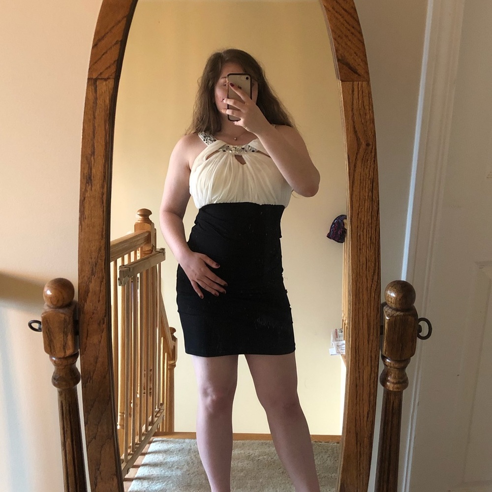 Black and white fancy dress